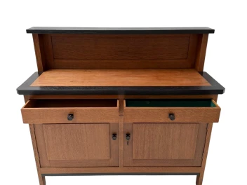 Art Deco Modernist Credenza or Sideboard by H. Fels for L.O.V. Oosterbeek